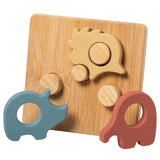 Casse-Tête Safari en Silicone et Bamboo 7" - Mary Meyer