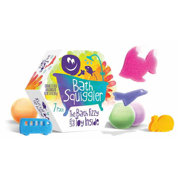 Ensemble cadeau - Bombe de bain (pqt 7) Bath Squiggler - Loot Toys