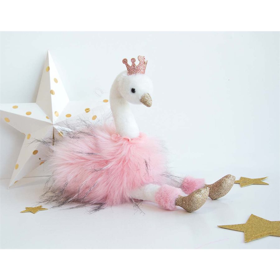 Peluche Cygne rose 30cm Histoire d ours Tirigolo et Cie