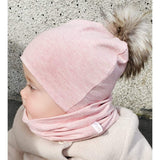 Foulard infini - Coton organique rose - Tirigolo