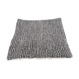 Débarbouillettes en Flanelle et Ratine de Coton, Charcoal - Tirigolo