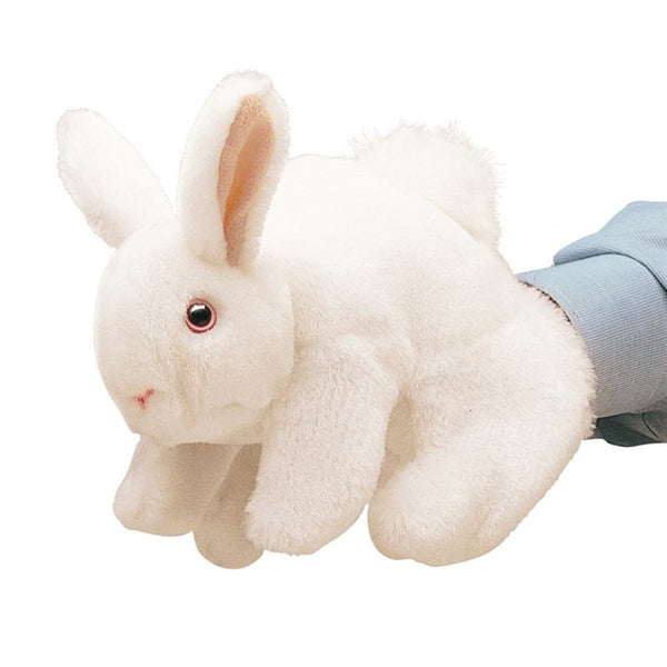 Marionnette petit lapin blanc - Folkmanis