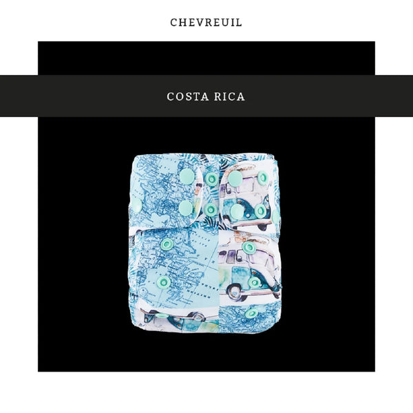 Couche lavable tout-en-un Chevreuil pour Nouveau-né - Costa Rica - Bebe D Lux