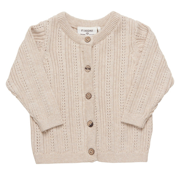 Cardigan beige avec boutons - Fixoni