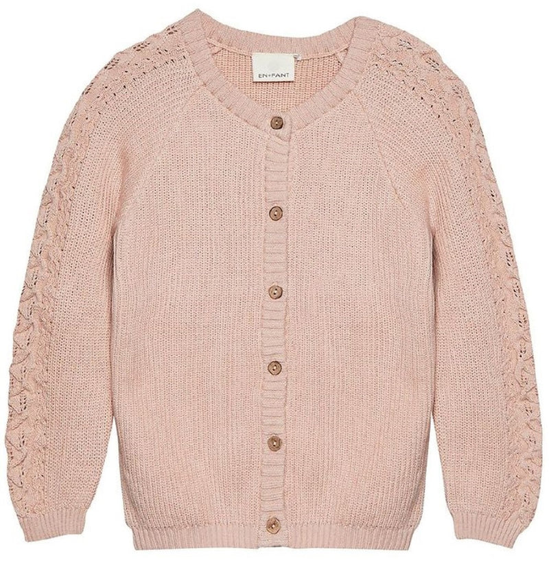 Cardigan cameo rose avec boutons - En Fant