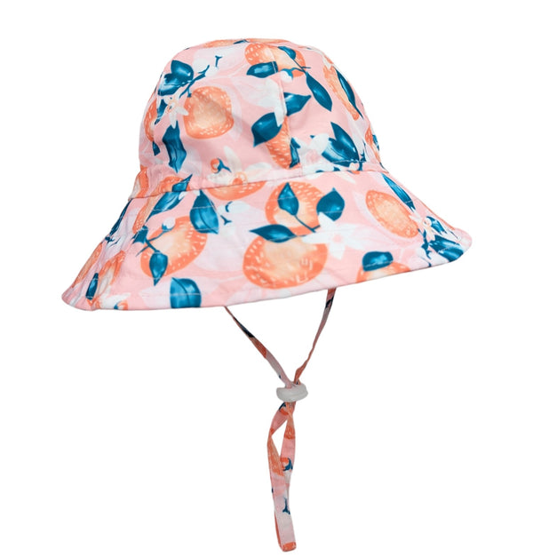 Chapeau Soleil Fleurs d'oranger UV50+ Ajustable Nautique - Hopalo