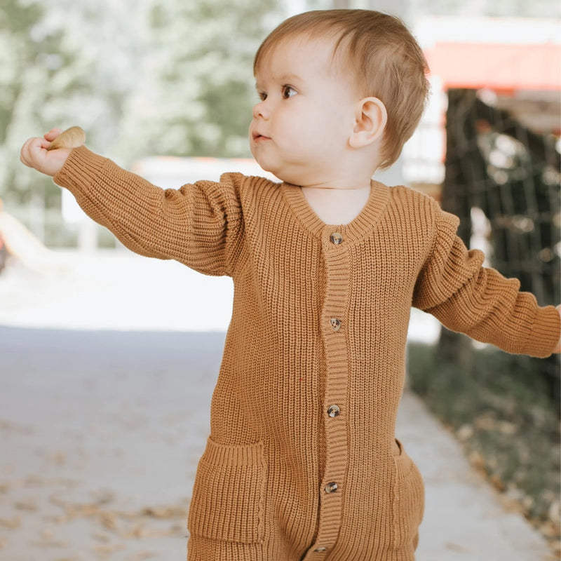 Combinaison en tricot ambre - Petit Lem