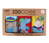 3 Culottes d'entraînement coton biologique Maritime Mates - Zoocchini