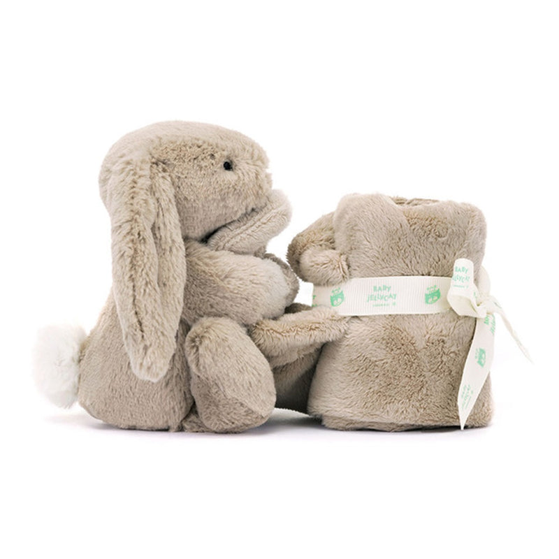 Doudou et Peluche Lapin Beige - Bashful Soother - JellyCat