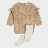 Ensemble de Robe en Tricot Taupe Clair - Petit Lem