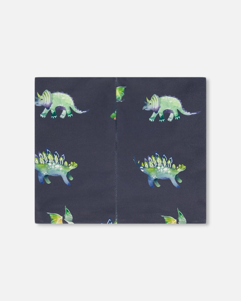 Cache-cou gris imprimé dinosaures - Deux par Deux