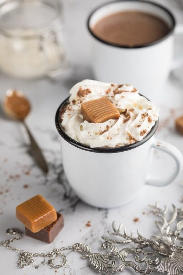 Chocolat chaud au Caramel salé Boule de neige  35g - Gourmet du village