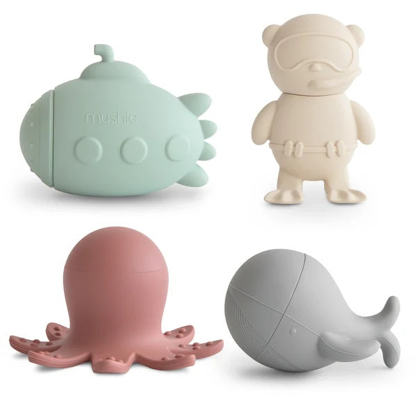 Jouets pour le bain Aquatiques Sealife en silicone - Mushie