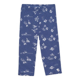 Legging capri bleu imprimé Floral - Deux par Deux