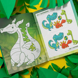 Livre à colorier et à jouer - Les Dinos - Pico Tatoo