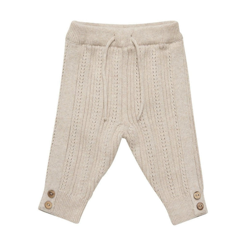 Pantalon en maille beige - Fixoni