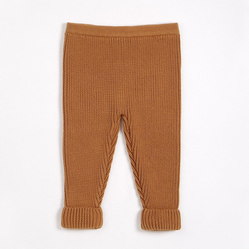 Pantalon épais en maille Doré - Petit Lem