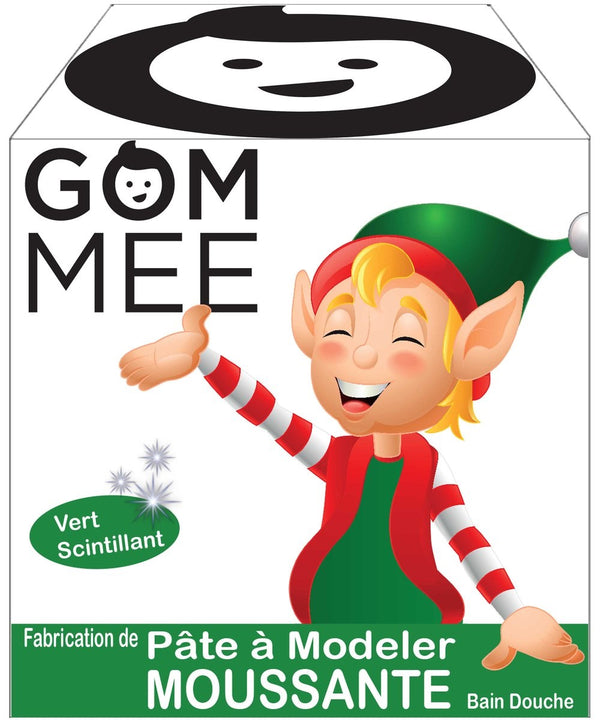 Ensemble de Fabrication de Pâte à Modeler Moussante Lutin de Noël - Gom-mee