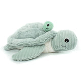Peluche Tortue - Maman et Son Bébé - Menthe - Les Ptipotos