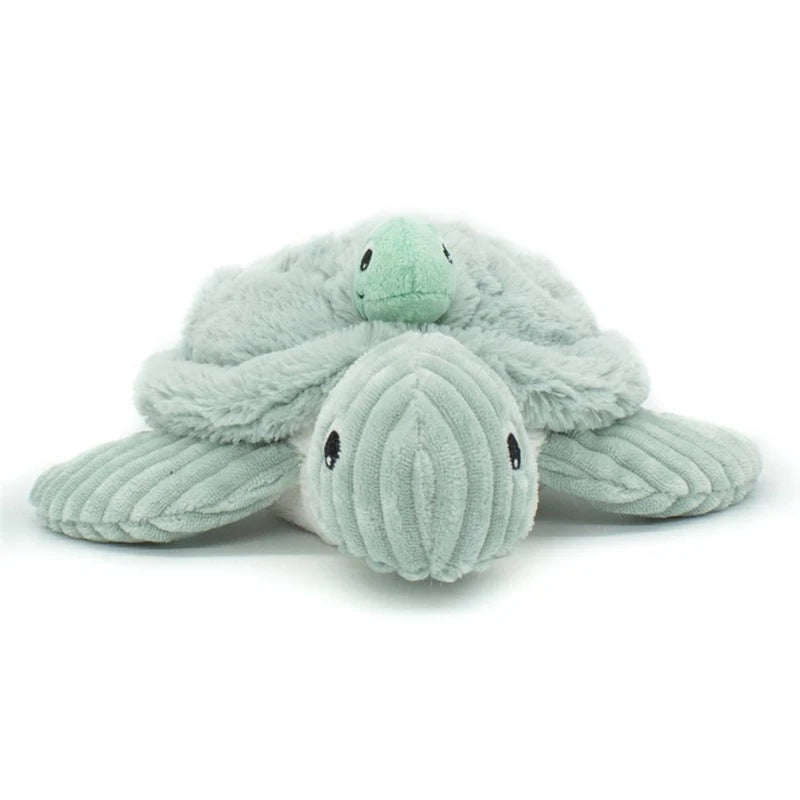 Peluche Tortue - Maman et Son Bébé - Menthe - Les Ptipotos