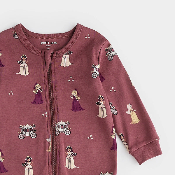 Pyjama Merlot à Imprimé de Princesses - Petit Lem