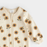 Pyjama beige à imprimé de tournesols - Petit Lem