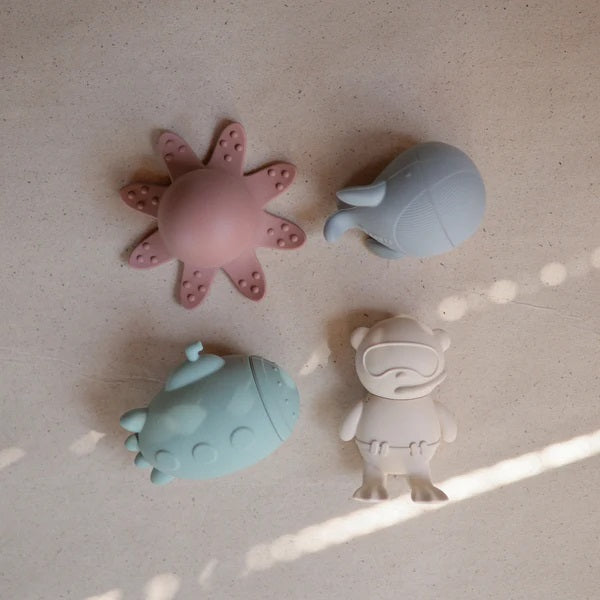 Jouets pour le bain Aquatiques Sealife en silicone - Mushie