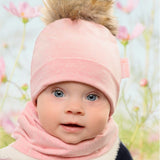 Tuque Beanie en coton Blush avec Pompon - Tirigolo