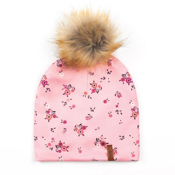 Tuque en jersey avec imprimés de fleurs - Deux par Deux