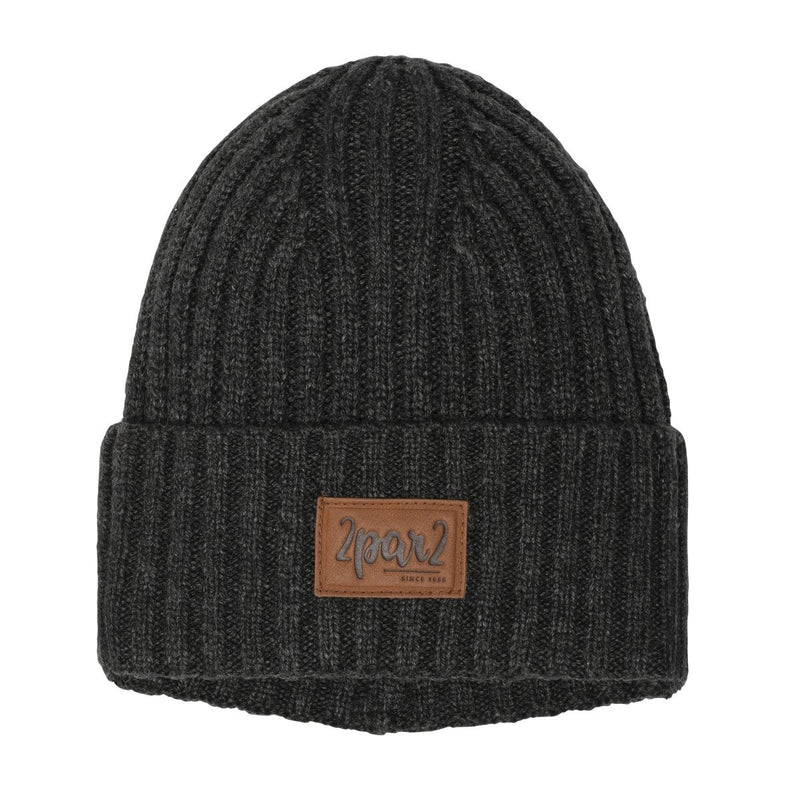 Tuque en tricot Anthracite - Deux par Deux