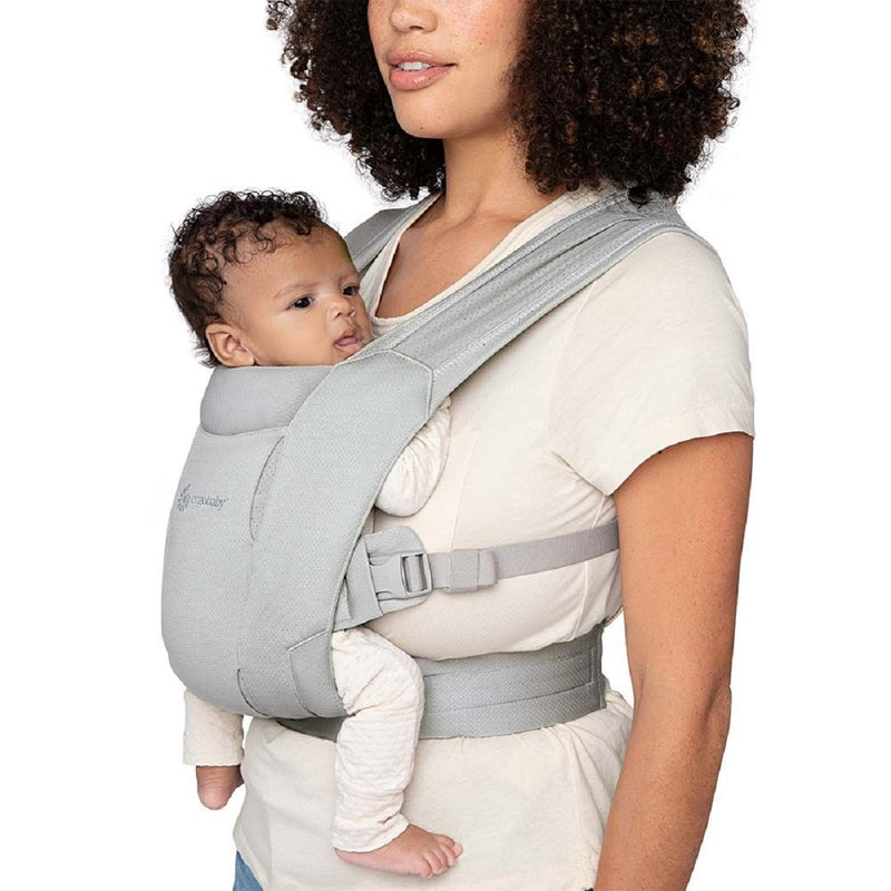 Porte-Bébé Nouveau-Né Embrace - Soft Air Mesh - Soft Grey