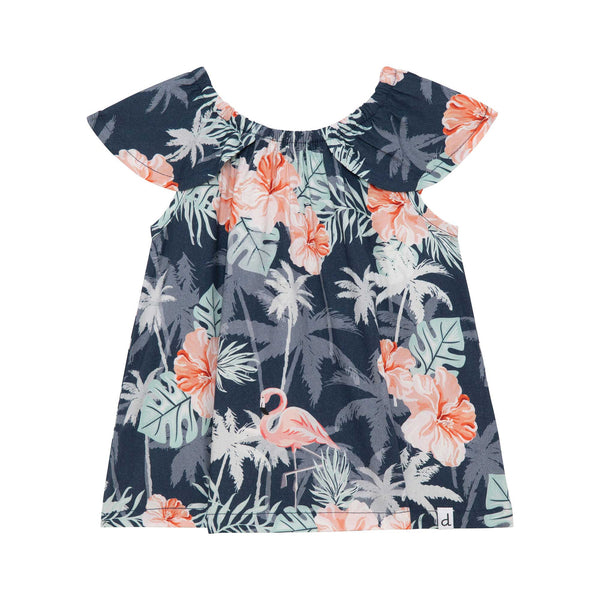 Blouse imprimée flamant rose - Deux par Deux