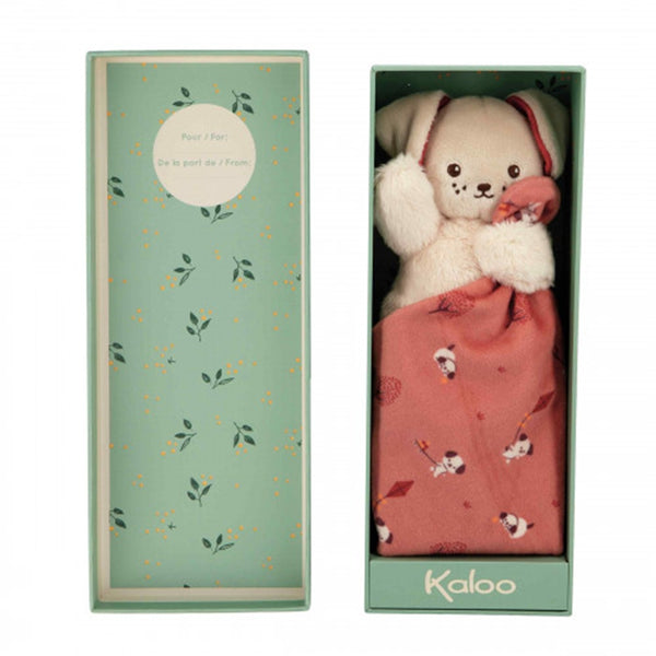 Doudou Chien Carré Douceur Brique - Kaloo