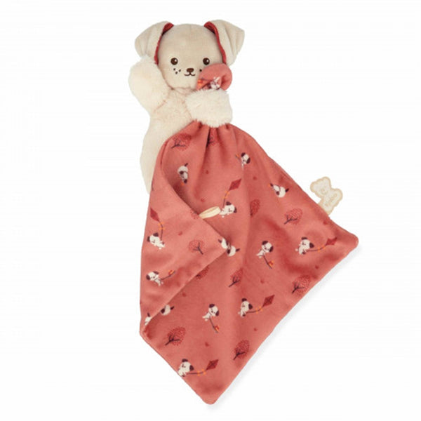 Doudou Chien Carré Douceur Brique - Kaloo