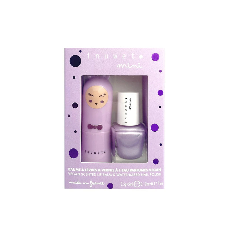 Duo Baume Guimauve et Vernis Mauve ( Myrtille ) - Inuwet