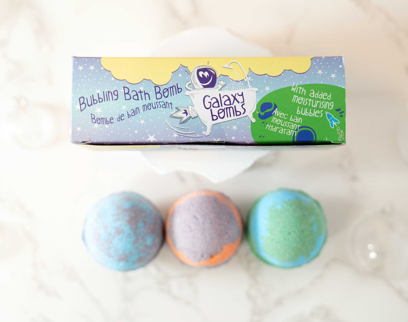 Ensemble cadeau - Bombes de bain moussant Galaxy (pqt 3) - Loot Toys