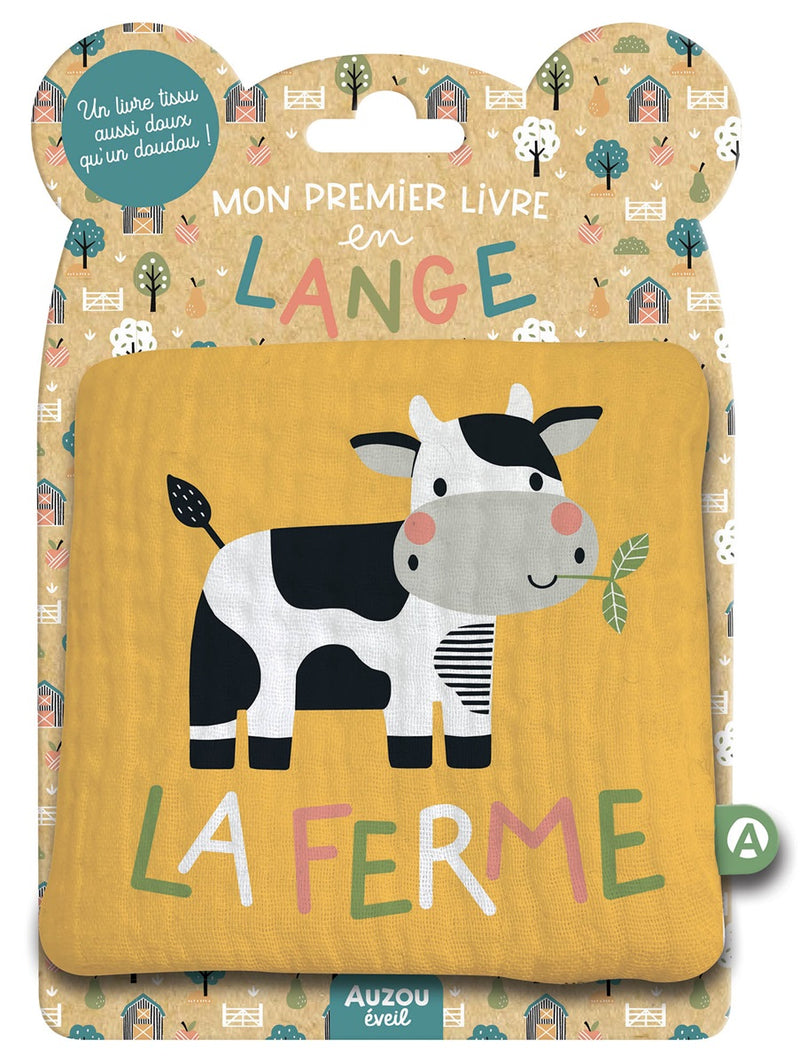 Mon Premier Livre Tissu en Lange - La Ferme - Édition Auzou