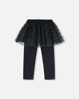 Legging Avec Jupe En Tulle Noir - Deux par Deux