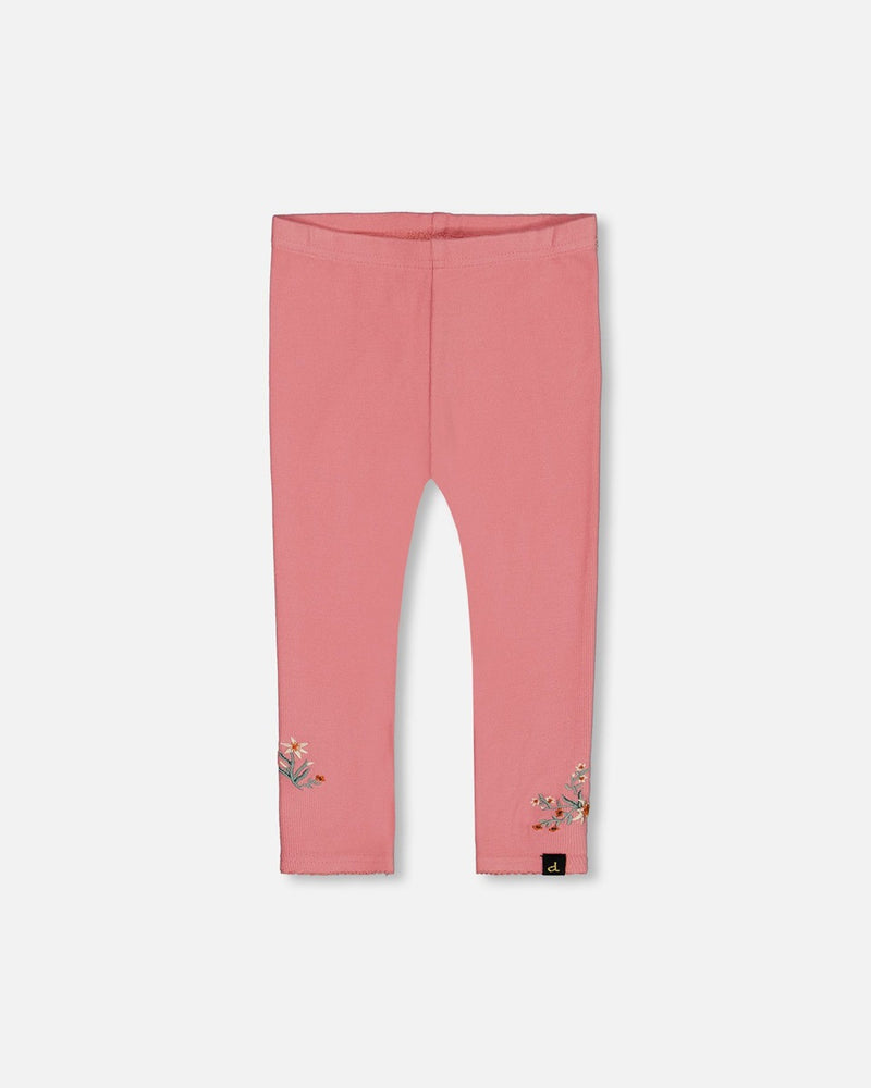 Legging Côtelé Brossé Super Doux Rose Pâle - Deux par Deux