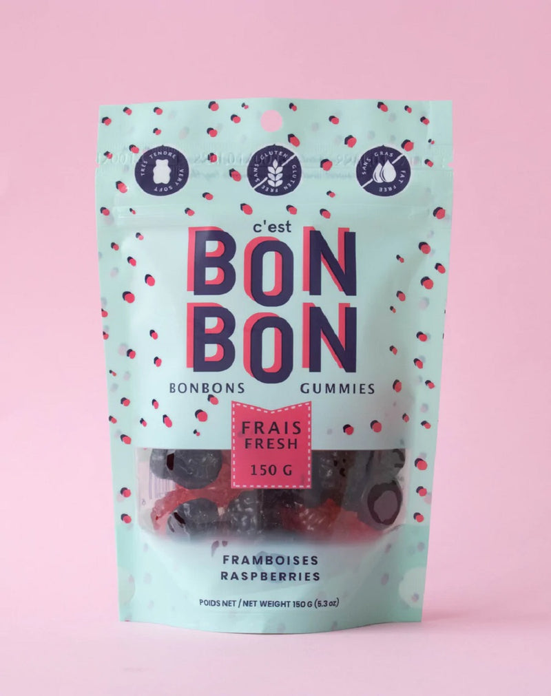 Bonbons - Mélange de  Framboises 150g  - La boîte à bonbons