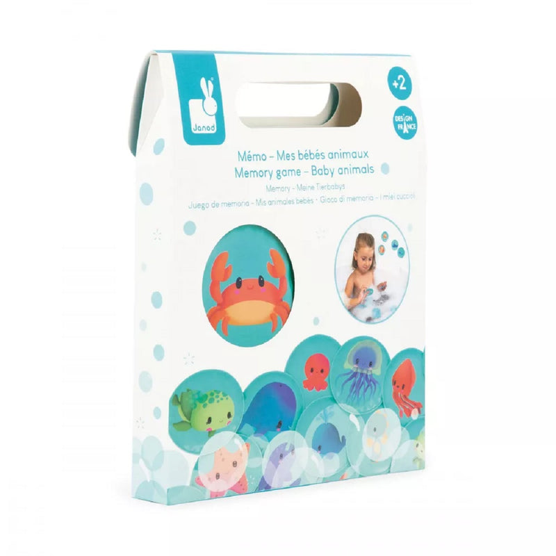 Jeu de mémoire pour le bain mes bébés animaux - Janod