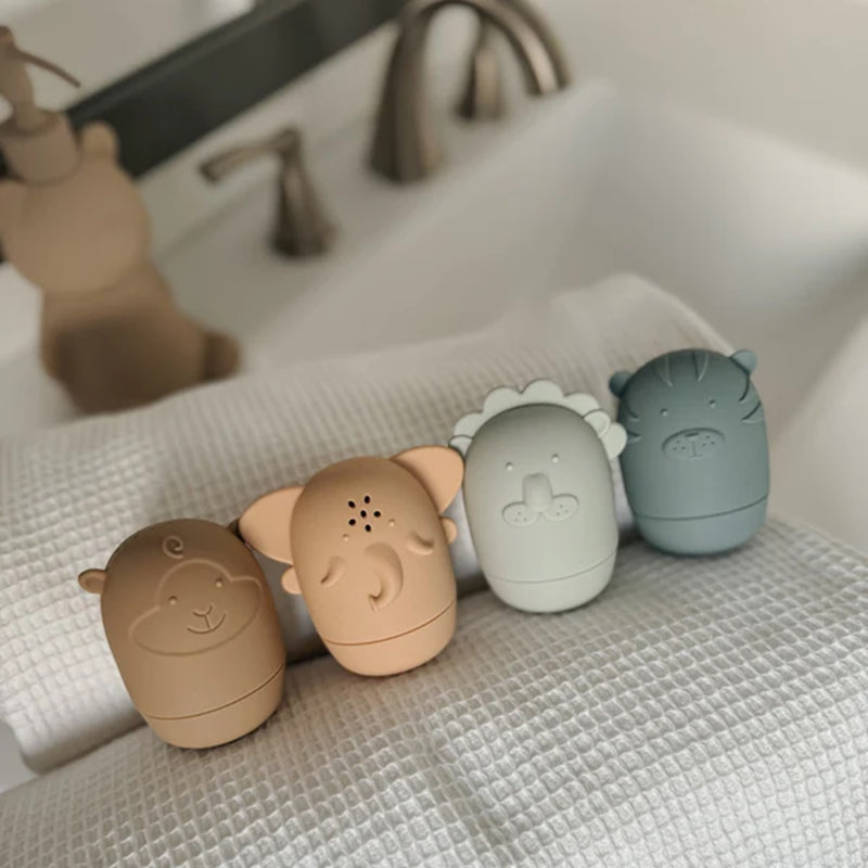 Jouets pour le bain animaux en silicone - Safari Soft - Noüka