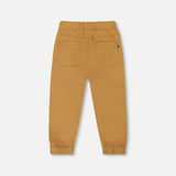 Pantalon de Jogging en Sergé Extensible Tan - Deux par Deux