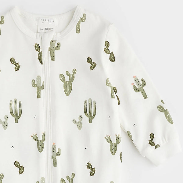 Pyjama blanc à imprimé de cactus  - Petit Lem