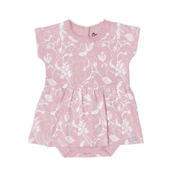 Robe Barboteuse de Coton Modal - Floral  - Coccoli