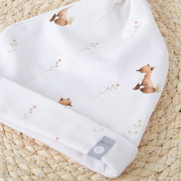 Tuque Nouveau-Né en Coton - Renard - Bambino par Baluchon