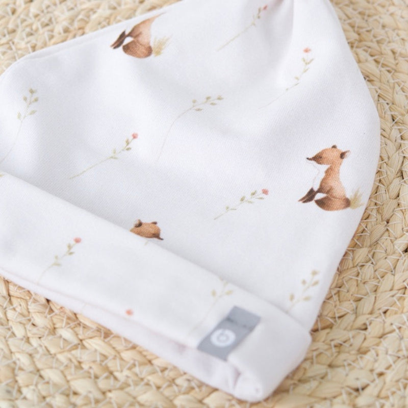 Tuque Nouveau-Né en Coton - Renard - Bambino par Baluchon