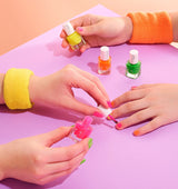 Vernis à ongles parfum de gomme balloune pour enfants - Rose Fluo - Inuwet