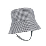 Chapeau d'été classique Carreau charcoal - Tirigolo