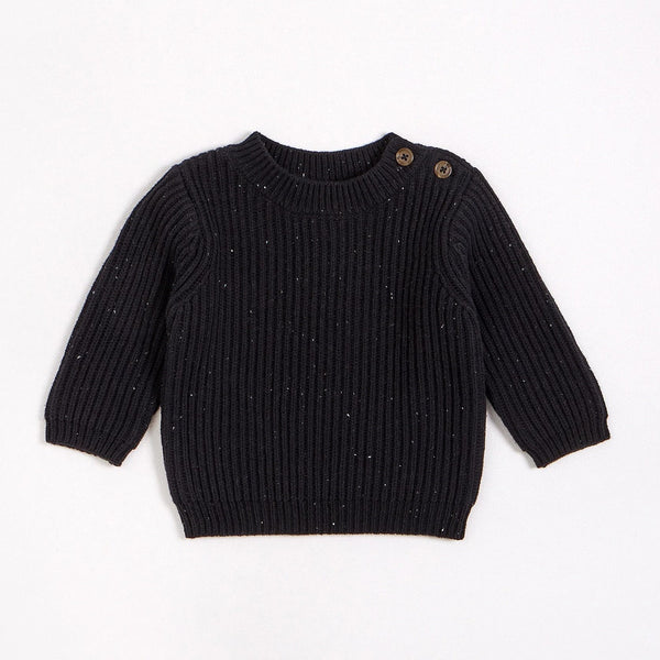 Chandail en tricot Noir - Petit Lem